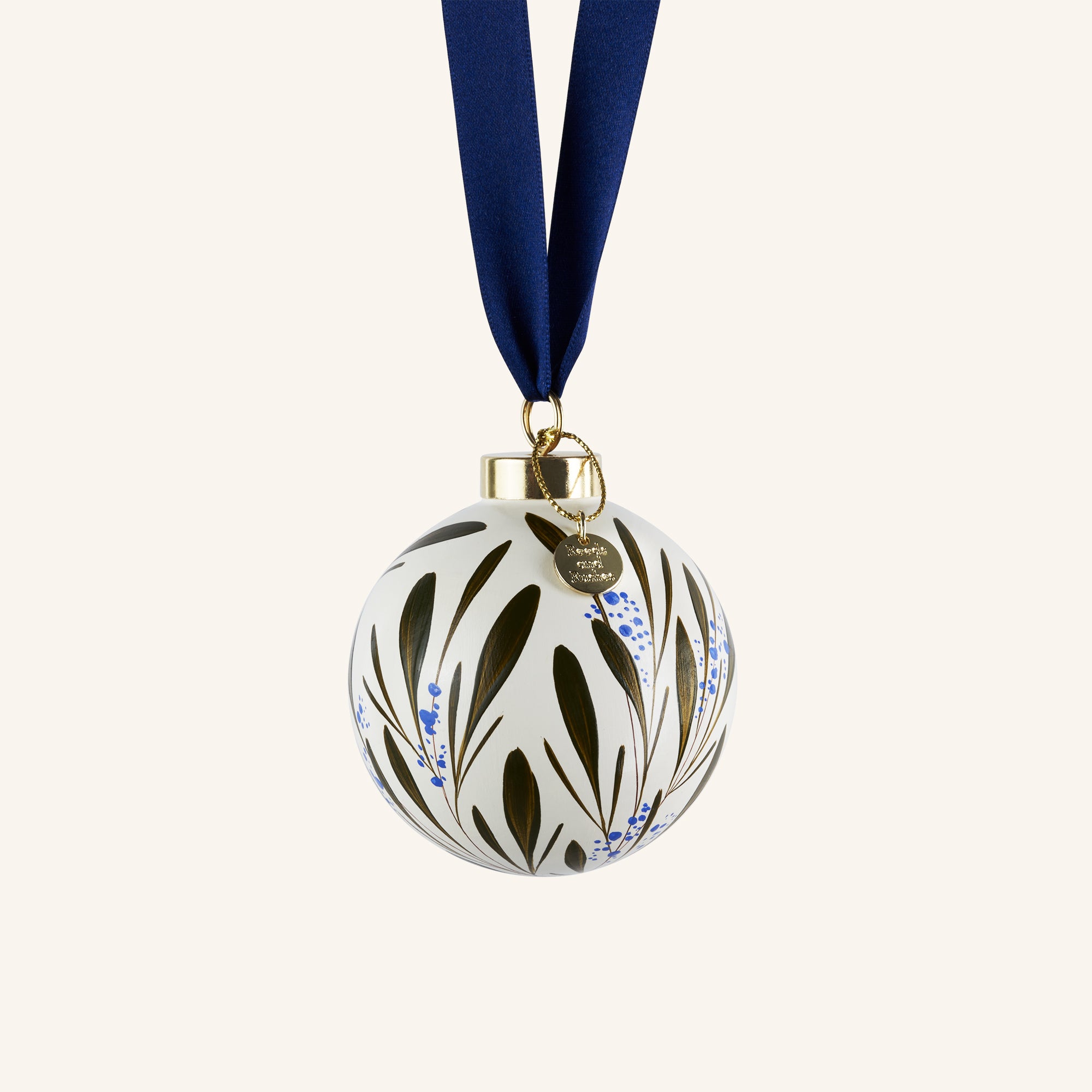 White Christmas Blue Berries Reeds and Rushes